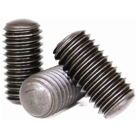 Set Screws, Oval Point, 1/4-28 X 1/2, Alloy Steel, Hex Socket, , 10PK